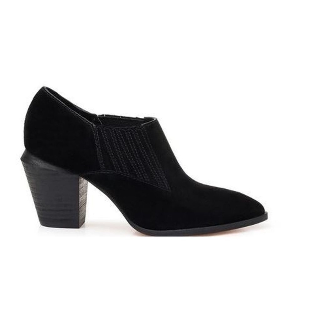 NEW Splendid Hertha Black Leather Suede Ankle Bootie